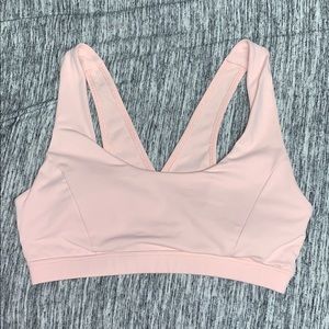 Pink sports bra with padding